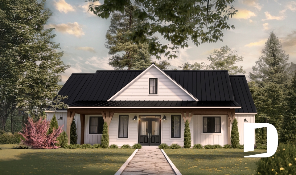 Vue avant - MODÈLE DE BASE -  - Country Cottage