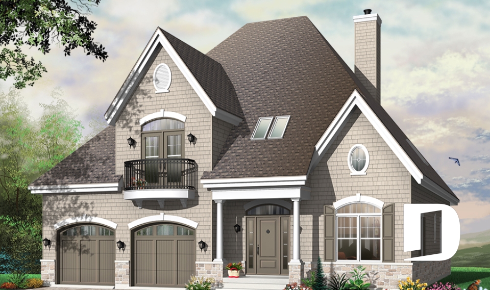 Vue avant - MODÈLE DE BASE -  - Château français