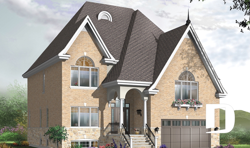 Vue avant - MODÈLE DE BASE -  - Merisier