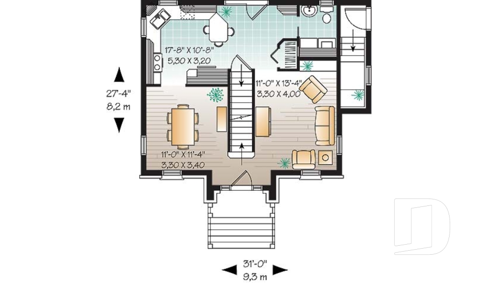Rez-de-chaussée -  - Bernadotte 2