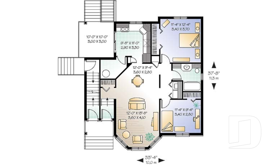 Rez-de-chaussée -  - Sully
