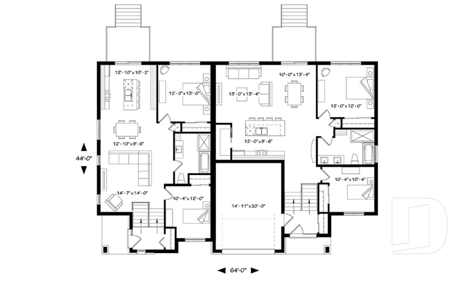 Rez-de-chaussée -  - Sanford
