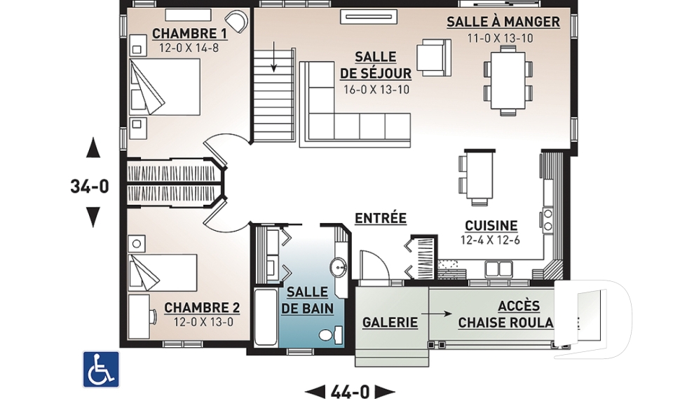 Rez-de-chaussée -  - Villa du Printemps