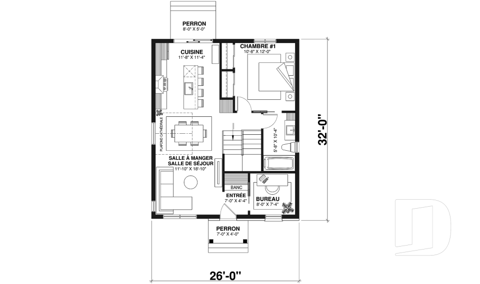 Rez-de-chaussée -  - Chauncy