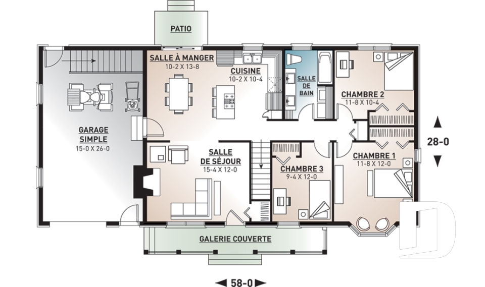 Rez-de-chaussée -  - Bermond