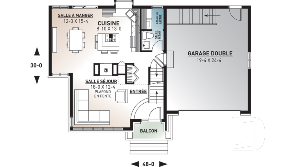 Rez-de-chaussée -  - Dennison