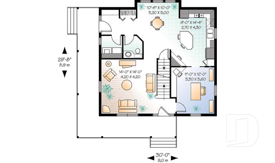 Rez-de-chaussée -  - La Campagnarde