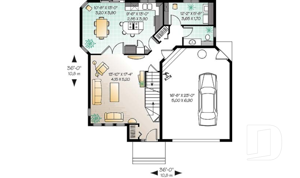 Rez-de-chaussée -  - Maronnier