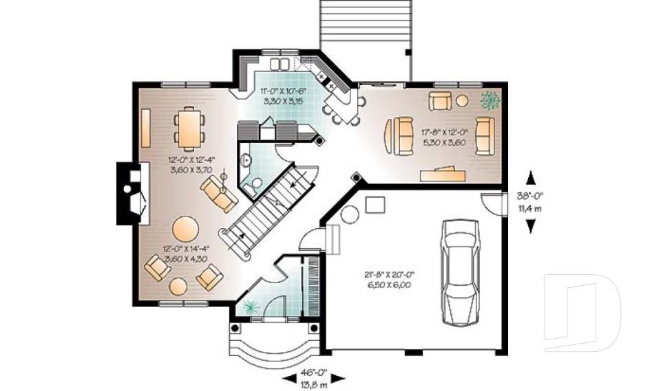 Rez-de-chaussée -  - Lacombe