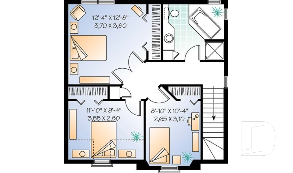 Étage -  - Victorien