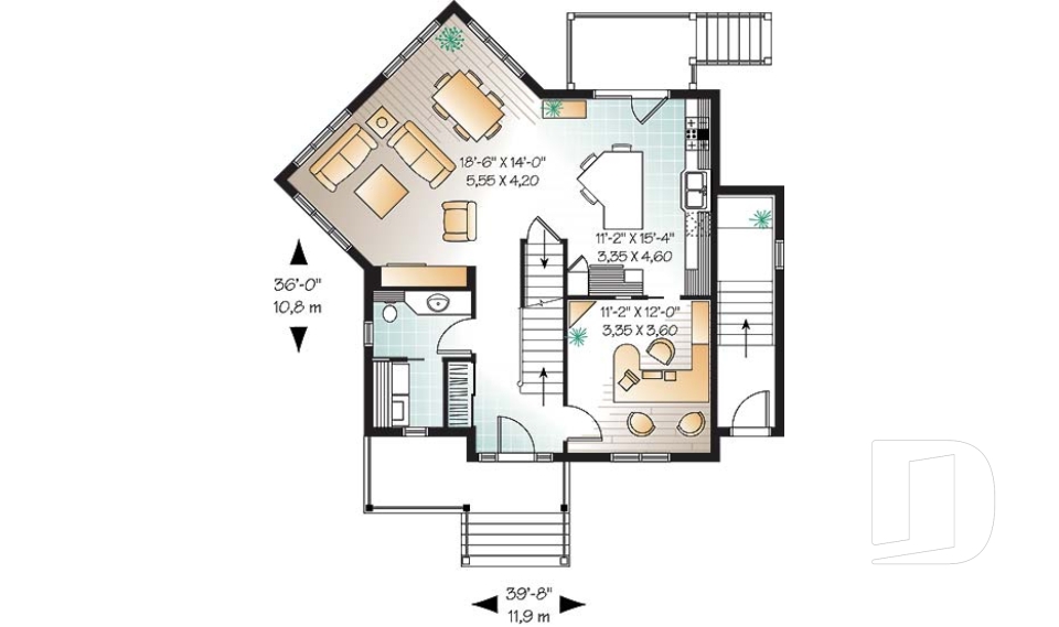 Rez-de-chaussée -  - Manalie