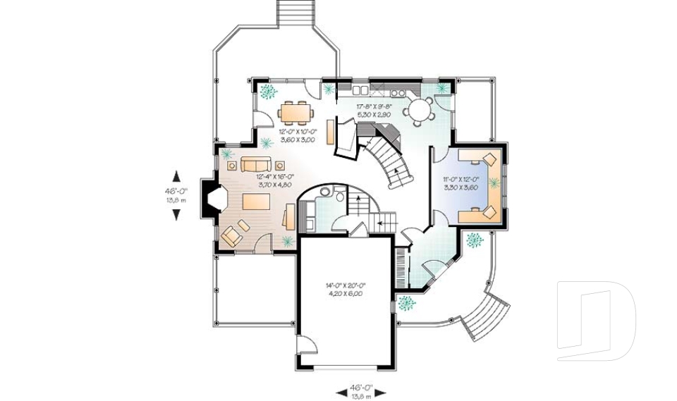 Rez-de-chaussée -  - Canne