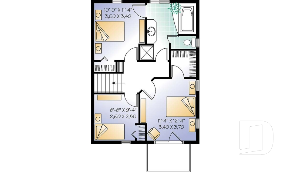 Étage option 2 -  - Larch Lake