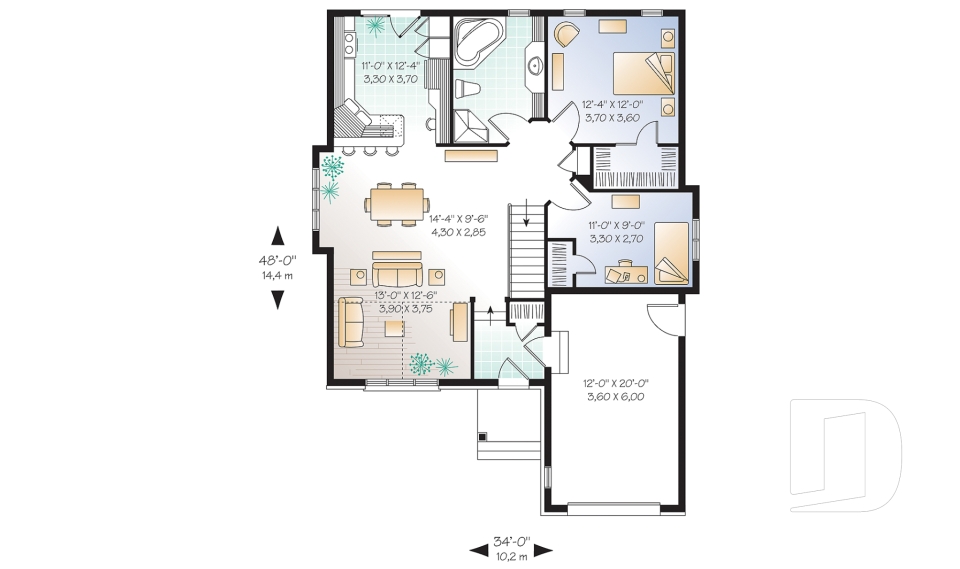 Rez-de-chaussée -  - Cornwell