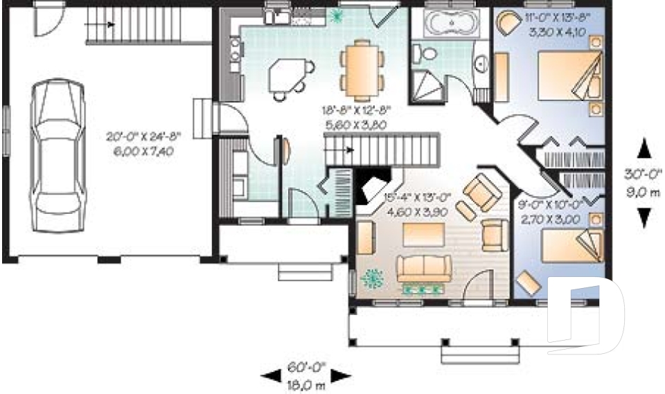 Rez-de-chaussée -  - Corydon