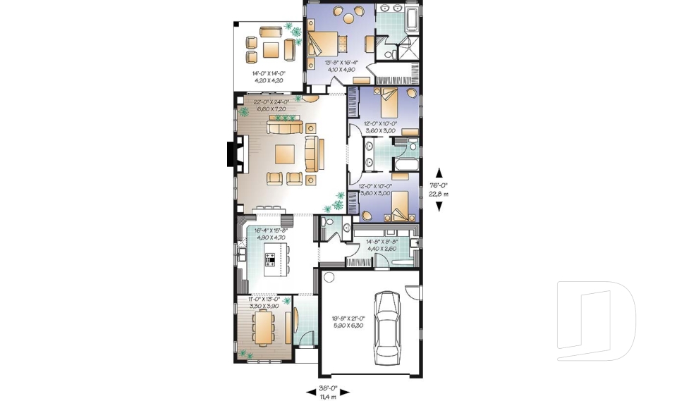 Rez-de-chaussée -  - Lauderdale