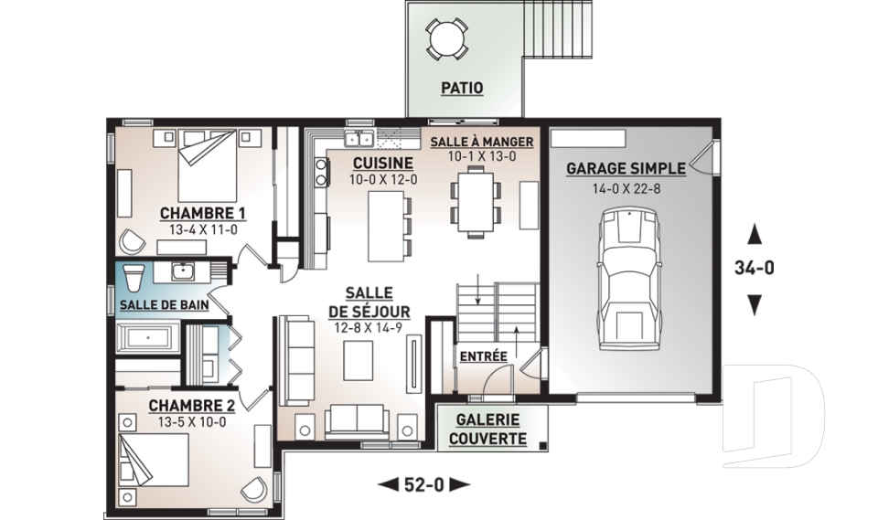 Rez-de-chaussée -  - Hautbois 6