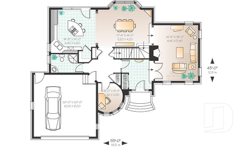 Rez-de-chaussée -  - Pontois