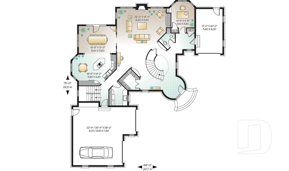 Rez-de-chaussée -  - Eluney