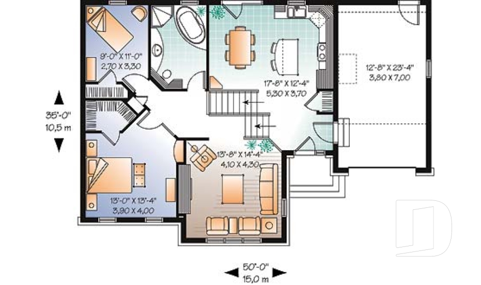 Rez-de-chaussée -  - Descartes 