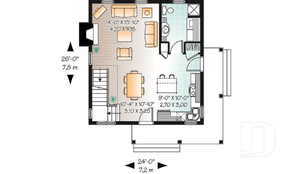 Rez-de-chaussée -  - Lamarche