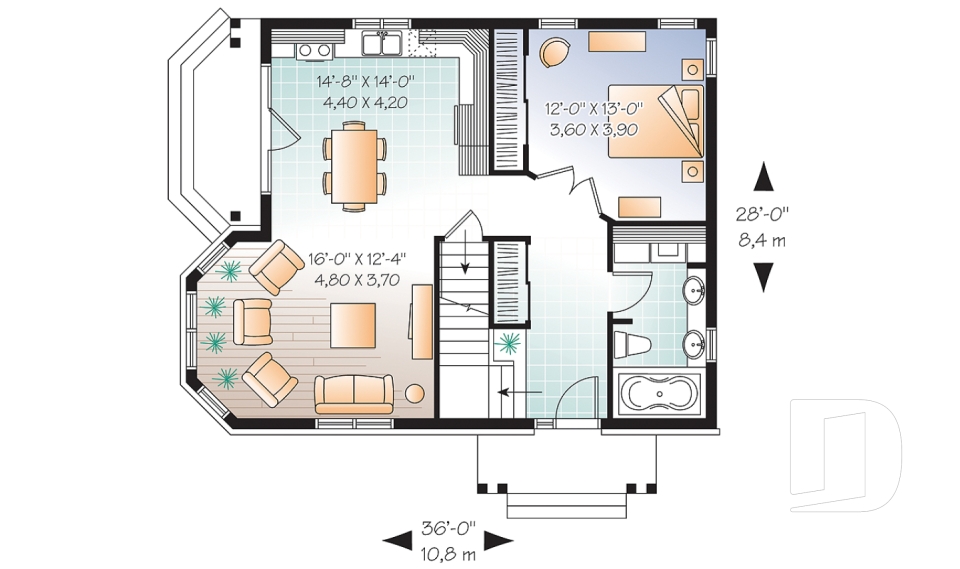 Rez-de-chaussée -  - Ardoise