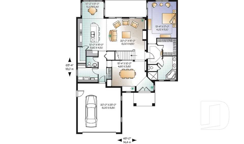 Rez-de-chaussée -  - Orsay 