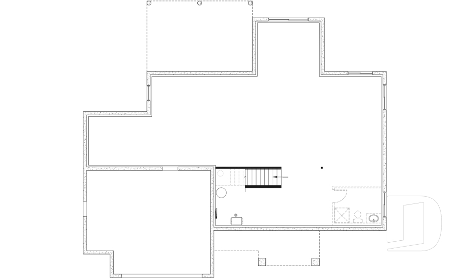 Sous-sol aménageable -  - Gable House 2