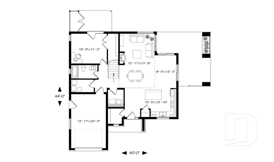 Rez-de-chaussée -  - Azalée