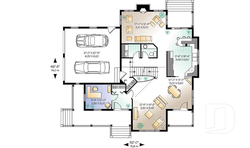 Rez-de-chaussée -  - Grandbois