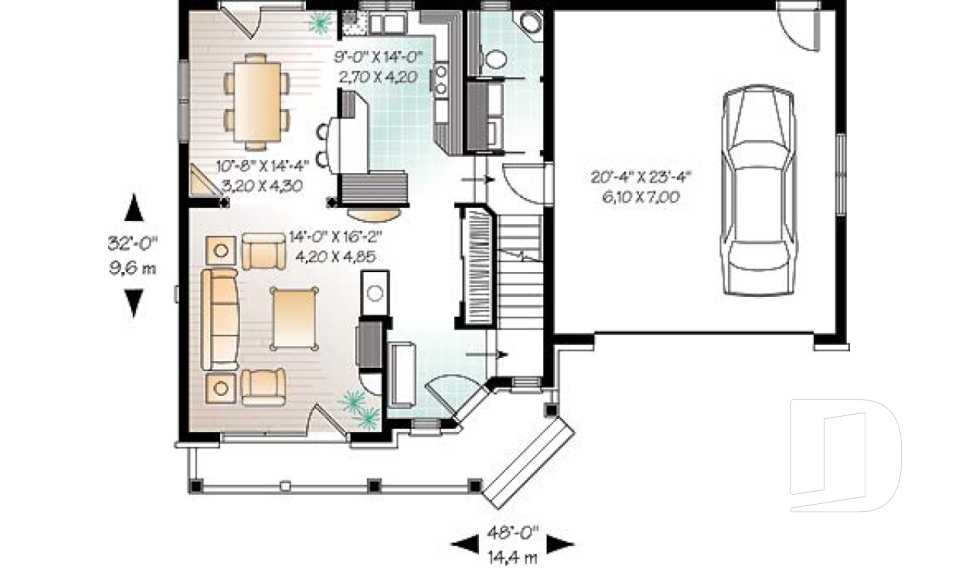 Rez-de-chaussée -  - Églantier