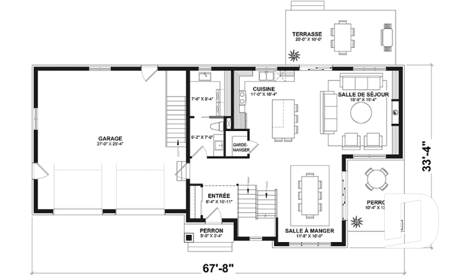 Rez-de-chaussée -  - Liana 2