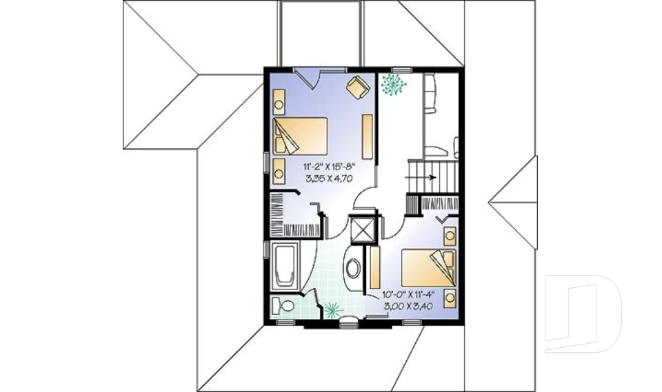 Étage option 1 -  - Biguerny 2
