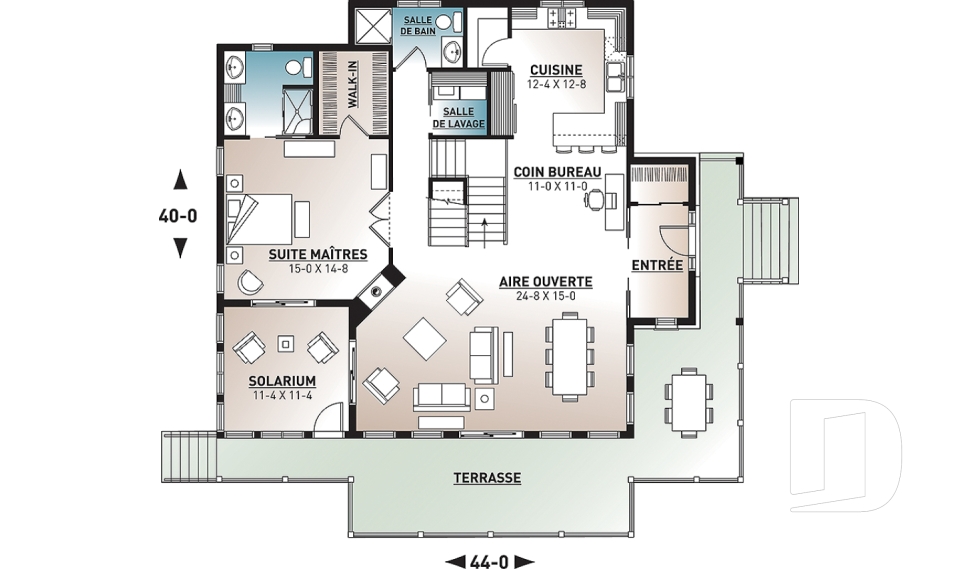 Rez-de-chaussée -  - Louisia 4