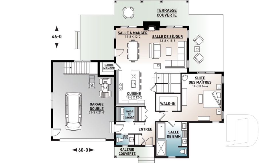 Rez-de-chaussée -  - Louisia 6