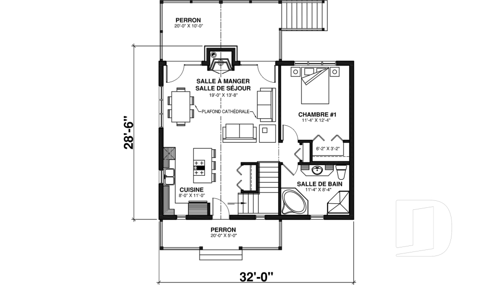 Rez-de-chaussée -  - Leslie