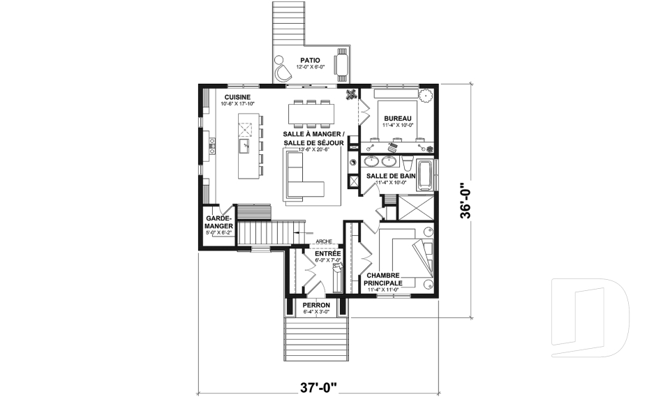 Rez-de-chaussée -  - Saint-James