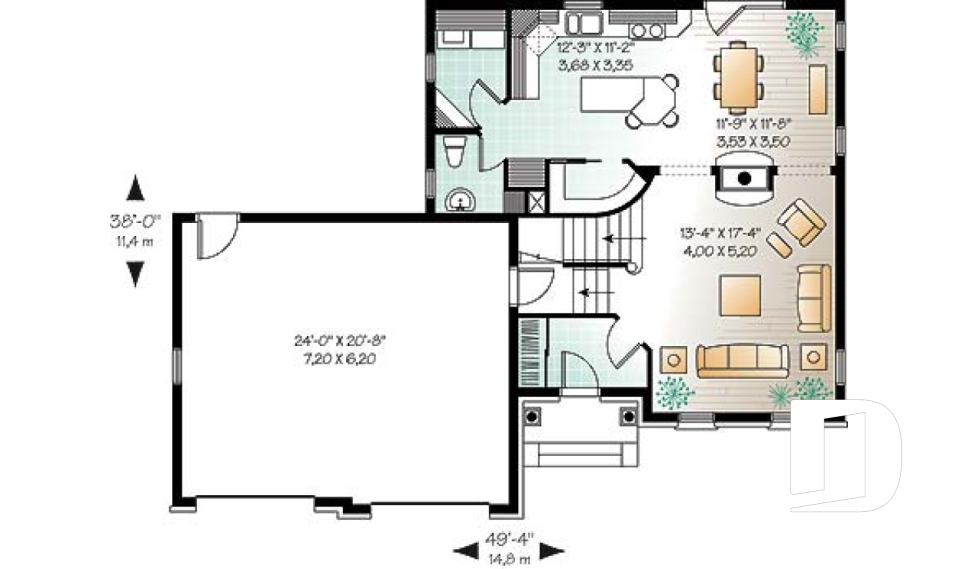 Rez-de-chaussée -  - Le Frontenac 2