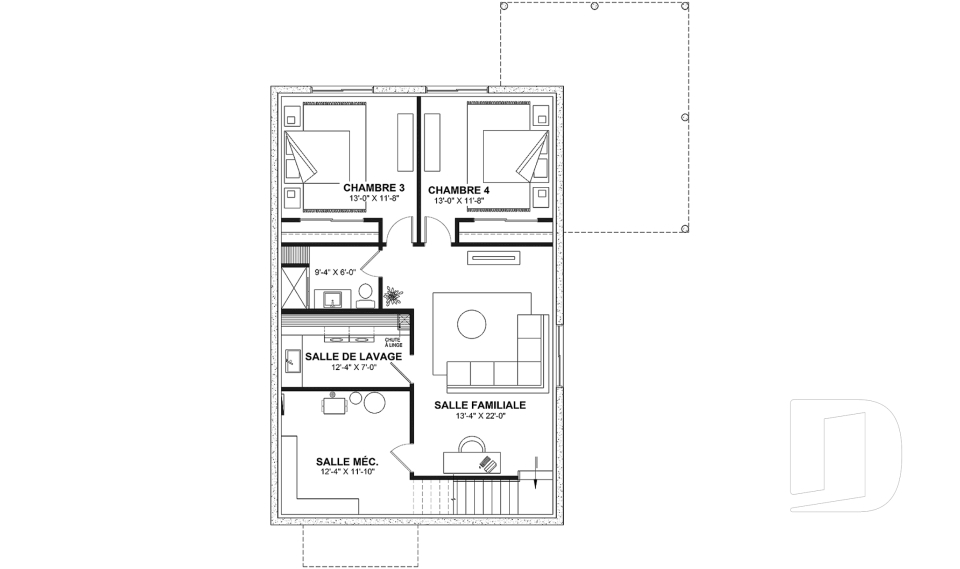 Sous-sol aménagé (Optionel $) -  - Rive
