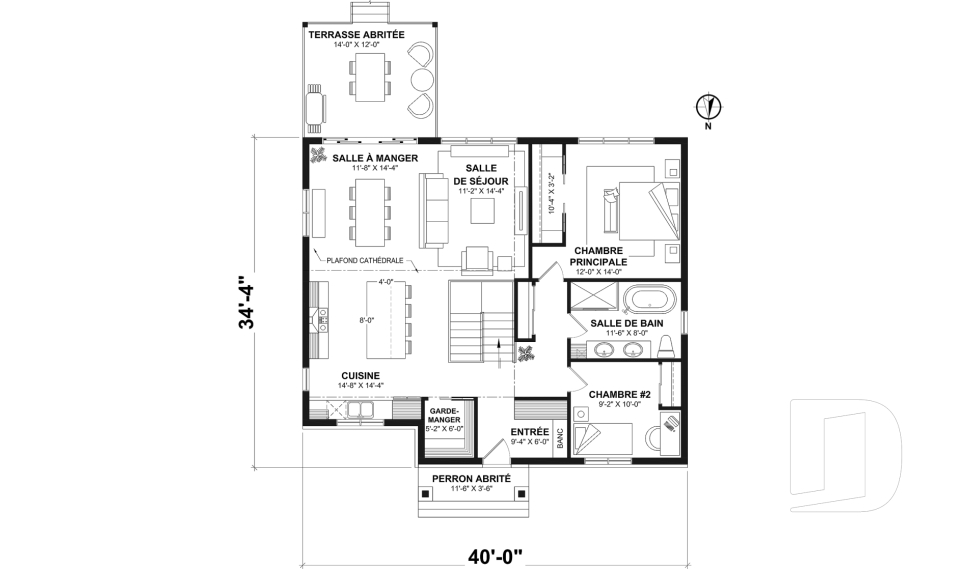 Rez-de-chaussée -  - Barrington - Éco