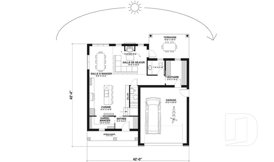 Rez-de-chaussée -  - St-Arnaud - Éco