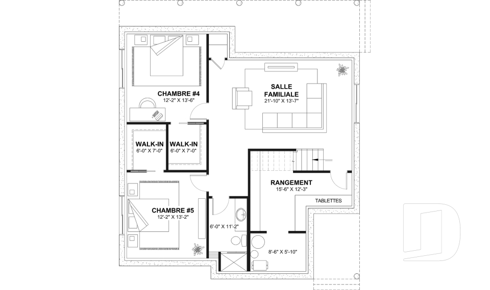 Sous-sol aménagé (Optionel $) -  - Charlemagne - Éco