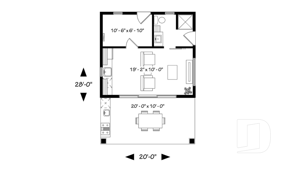 Rez-de-chaussée -  - Cabana